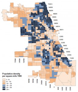 3.5-05-City of Chicago population density circa 1980